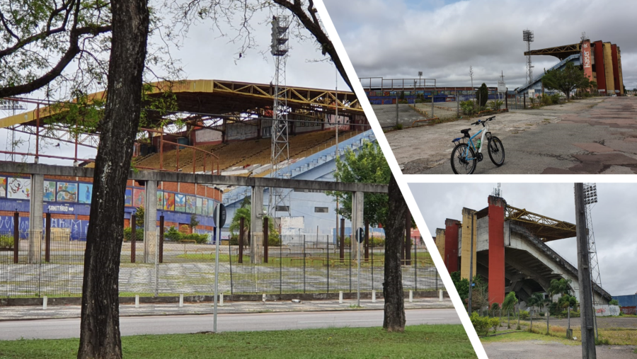 O lado triste do Tarumã: o estádio conhecido como Pinheirão.
