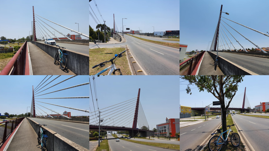 Ponte Estaiada (2014) - divisa dos bairros Uberaba, Guabirotuba e Jardim das Américas.